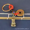 Accesorio Colgante de Latón Tamaño Bolsillo Buda Shakyamuni Llavero de Coche Latón Shakyamuni Colgante Pequeño