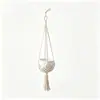Bolsa de red para maceta, Bolsa de red simple estilo bohemio para maceta de jardinería, Cesta colgante decorativa para plantas de interior