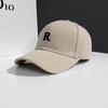 Gorra Moda Mujer 2021 Nueva Letra R Sombrero Celebridad de Internet ins Primavera y Verano Coreana Casual Parasol Gorra de Béisbol Hombre