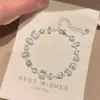 Pulsera de diamantes brillantes con cubos de azúcar de dopamina coloridos, lujo ligero, elegante, única y sofisticada, pulsera de mujer apilable con diamantes brillantes