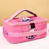 Linda Bolsa para Lonchera Plana Aislada de Cuatro Compartimentos para Estudiante de Primaria Bolsa Gruesa Impermeable para Lonchera Bolsa de Dos Asas Dividida para Niños