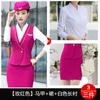 Chaleco de mujer profesional, uniforme de azafata, recepción de hotel, salón de belleza, ropa de trabajo, ferrocarril de alta velocidad, aviación, uniforme escolar universitario.