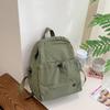 Mochila Casual de Color Sólido Nueva Ligera para Niños Diseño de Nicho Primavera 2025 Bolsa Escolar para Estudiantes Mochila Pequeña para Viajes