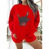 Moletom de Gola Redonda Transfronteiriço com Estampa de Gesto Personalizado, Blusa de Pulôver Solta, Estilo Atacado Amazon Wish