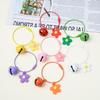 Llavero de flor pequeña con gota de pegamento DIY de estilo coreano creativo, lindo color Macaron, accesorios para bolso de niña, colgante de celebridad de Internet