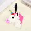 Etiqueta de Equipaje de Silicona con Animales de Dibujos Animados Etiqueta Creativa Anti-Pérdida para Maletas Accesorios Colgantes Pequeños para Identificación de Equipaje