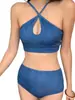 Bikini Nuevo 2026 Dividido para Mujer Cubre Vientre, Aspecto Adelgazante y Sexy Traje de Baño para Resort de Playa y Aguas Termales Envío Directo