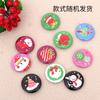 Decoraciones de Navidad 4cm Insignia Broche de Navidad Niños Bebé Regalo creativo Niños de preescolar Regalo de regreso