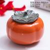 Pote de Chá de Cerâmica Persimmon Estilo Chinês Tudo Dá Certo Pote de Doces de Casamento Lembrança de Evento Presente para Empresa Logotipo