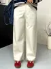 Calça casual feminina reta plus size para o trabalho, coleção outono 2026, calça cropped ampla e versátil para mulheres plus size, modelo NK1310