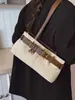 Bolso Retro Transfronterizo para Mujer de Gran Capacidad Nuevo 2025 Otoño e Invierno Diseño de Nicho Bolso de Hombro Único Bolso Casual para Viajar