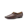 Zapatos Planos de Moda de 1.5cm para Mujer, Suela Suave, Boca Baja, Estilo Slip-On, Puntera Cuadrada, Nuevos para Primavera y Otoño 2026