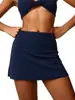 Falda de Tenis Deportiva Mini de Secado Rápido Adelgazante de Verano Transfronteriza para Correr Fitness Anti-rozaduras Falsa de Dos Piezas 8796