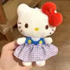 Vestido 10cm Ropa Muñeca Juguete de Moda Labubu Persona Estrella Piernas Largas Gato Kt Vestir Falda Plisada Cuadros Coloridos