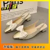 Zapatos de Salón de Punta Cuadrada Estilo Nuevo Primavera y Verano 2026 con Falda, Sandalias de Tacón Grueso para Mujer, Lazo Estilo Francés, Zapatos de Tacón Alto Elegantes