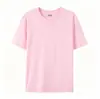 180G En Stock Algodón Puro Talla Europea Cuello Redondo Manga Corta Estampado Personalizado Logo Empresa Transfronteriza Camiseta Publicitaria de Trabajo Unisex