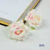 Flor de Rosa de Esquina de 7 cm Cabeza de Rosa Artificial Arreglo de Pared de Flores para Salón de Bodas Corsage Decorativo Tocado Materiales Hechos a Mano para DIY