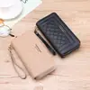 Billetera de Generación Transfronteriza para Mujer, Nuevo Estilo Largo, Bolso de Mano Casual para Teléfono Móvil, Billetera con Doble Cremallera, Portatarjetas de Gran Capacidad