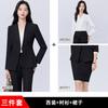 Terno Cinza de Alta Qualidade Profissional Moda Manga Longa Feminino Calça Saia Camisa Terno de Quatro Peças Outono e Inverno Novo