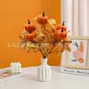 Nuevas Flores Artificiales de Girasol en Colores Otoñales de Estilo Europeo para Mesa de Comedor, Ramilletes de Boda y Decoraciones de Sala de Estar
