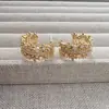 Brincos de Argola Larga com Zircônia Agulha de Prata Francesa Brincos de Luxo Leve de Alta Qualidade Moda Exquisita Versáteis para Mulheres Atacado