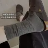 Calcetines de Punto Oscuro con Patrón de Olas Estilo Coreano Otoño e Invierno para Mujer de Media Pantorrilla Calcetines Largos Apilados con Encaje Estilo Japonés de Moda con Birkenstocks