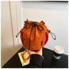 Bolso de Lona Transfronterizo para Mujer 2025 Nuevo Bolso de Marca Japonesa de Moda para Teléfono Móvil Casual Deportivo Viaje Bandolera Pequeño Bolso Balde