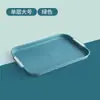 Bandeja de chá de camada dupla com cesta de drenagem para sala de estar, bandeja retangular para mesa de centro de casa, cesta de drenagem criativa, bandeja com porta-copos