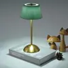 Moderna Minimalista Tela Metal Barra Restaurante Mesita de Noche Lámpara Táctil Interruptor Plegada Lámpara de Mesa Forma de Flor Diseño