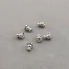 Tapones para los oídos dorados con forma de bala, Accesorios para pendientes con incrustaciones de silicona, Tapones para los oídos de platino de alta gama, Joyería para los oídos DIY, Tapones para pendientes
