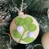 Adornos de bola de Navidad de flor de ganchillo terminada para productos nuevos transfronterizos, comercio exterior al por mayor, decoración del hogar, decoraciones de escritorio, regalos navideños
