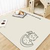 Alfombrilla de Piso Impermeable y Antideslizante de Dibujos Animados Lindos para Comer, Limpiar, Resistente a Manchas y Fácil de Cuidar para Mascotas