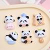 Lindo Panda Tienda de Conveniencia Dibujos Animados Accesorios Pegamento Crema Hebilla para Zapatos con Agujeros Material Resina Accesorios DIY Joyería Horquilla para el Cabello