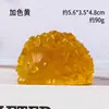 Figurina de ouriço de resina com cascalho de cristal natural transfronteiriço, artesanato de ouriço de cristal, decoração de mesa, atacado
