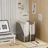 Suporte de Arquivo Transparente para Mesa Estante de Livros Suporte para Livros Organizador de Livros Fixo na Mesa Organizador de Livros Acrílico