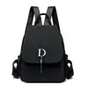 Mochila Nova de Tecido Oxford 2025 Grande Capacidade Moda Simples Feminina Bolsa Escolar Viagem Versátil Bolsa Escolar para Estudante