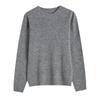 [Hengjia Det] Top de Camiseta Interior de Lana de Cuello Redondo Sin Costuras para Mujer 25 Otoño e Invierno con Prendas de Punto de Manga Larga