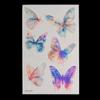 Nuevo Tatuaje Adhesivo Fluorescente Marino de Mariposa Transfronterizo Festival de Música Concierto Bar Fiesta Baile Tatuaje Adhesivo Luminoso