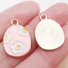 Nuevo Dibujo Animado Lindo Conejo Huevo de Pascua Goteo de Aceite Colgante de Aleación de Zinc Colgante Accesorios de Joyería para Pulsera DIY