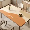 Jogo Americano de Couro Estilo Wabi-Sabi, Impermeável, à Prova de Óleo, Não Lavável, Retangular Minimalista Moderno para Mesa de Jantar, Toalha de Mesa de Alta Qualidade para Uso Doméstico