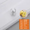 Moderno simples gaveta de cabeceira guarda-roupa armário móveis porta maçaneta redonda furo único liga de alumínio espacial pequena maçaneta