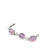 Al por mayor motor gas hielo a través de calcedonia verde plateada pulsera de lujo con diamantes completos ágata pulsera para mujer joyería