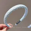 Diadema de alta gama estilo coreano para mujer, diseño de corona alta para hacer que la cara parezca más pequeña, adecuada para uso diario, lavado de cara y maquillaje, con dientes para una sujeción antideslizante