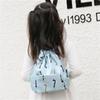 Mochila de viaje para niños, monedero, bolsa de viaje para primavera y verano, bolsa de almacenamiento portátil con cordón y bolsillo.