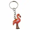 Llavero Colgante Nuevo Flamenco Transfronterizo Colgante de Llave de Goma Suave PVC Accesorios para Llavero de Bolsa
