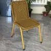 Silla de Ratán, Silla con Respaldo, Taburete Pequeño Infantil, Taburete de Entrada, Silla de Mimbre Imitación para Hogar de Personas Mayores, Silla de Balcón, Silla de Ratán para Exteriores, Taburete para Cambiar Zapatos