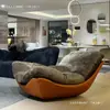 Diseñador Nórdico Creativo Moderno Simple Sala de Estar Sofá de Ocio Sillón Reclinable Persona Perezosa Hogar Dormitorio Silla Sofá de Alta Gama