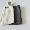 Falda de Punto Trenzado con Botones Versátil para Mujer, Nuevo Estilo Otoño e Invierno, Falda Media en Capas con un Estilo Elegante # 82 Chal Tejido