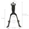 Bicicleta de montaña aleación de aluminio soporte doble soporte de pie para bicicleta ajustable varilla de estacionamiento soporte medio retráctil de espiga