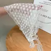 Diadema de Punto de Encaje Dulce Estilo Coreano para Mujer, Diadema Exquisita de Alta Gama, Pañuelo para el Cabello Estilo Pastoral, Accesorio para el Cabello de Parte Superior Alta
